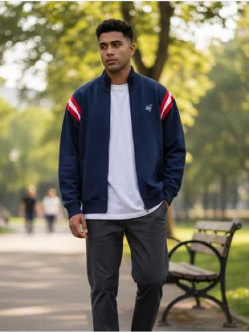 Vintage Y2K-era Abercrombie & Fitch full-zip athletic track jacket